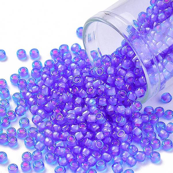 PandaHall TOHO Round Seed Beads, Japanese Seed Beads, (938) Inside Color Aqua/Pink Lined, 8/0, 3mm, Hole: 1mm, about 222pcs/10g Glass Blue
PandaHall TOHO Round Seed Beads, Japanese Seed Beads, (938) Inside Color Aqua/Pink Lined, 8/0, 3mm, Hole: 1mm, about 222pcs/10g Glass Blue