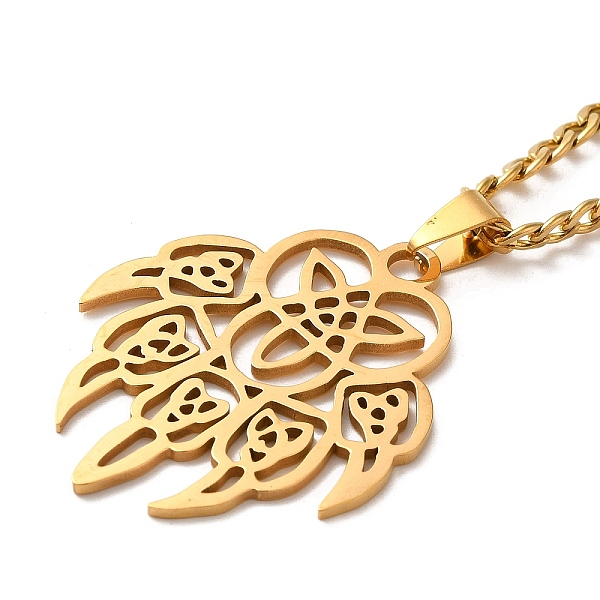 PandaHall 304 Stainless Steel Irish Knot Pendant Necklaces, Viking Bear Claw with Irish Knot, Norse Nordic Necklaces for Men, Golden, 23.31...
PandaHall 304 Stainless Steel Irish Knot Pendant Necklaces, Viking Bear Claw with Irish Knot, Norse Nordic Necklaces for Men, Golden, 23.31...