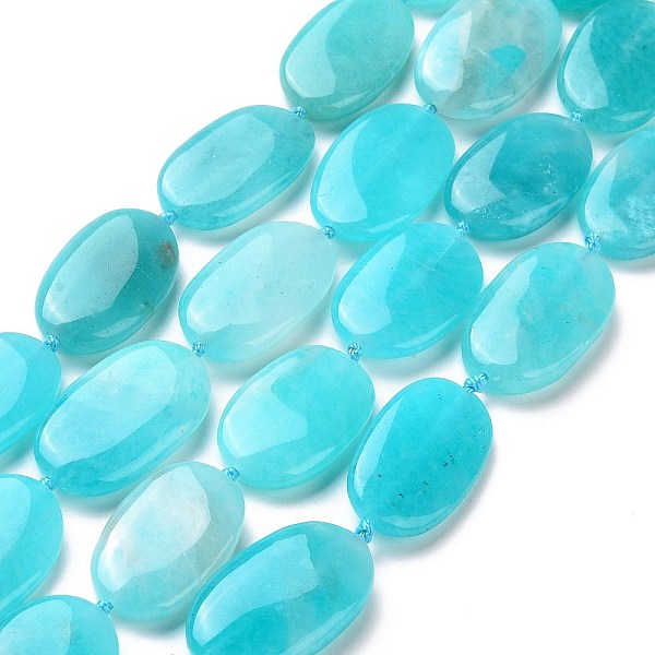 PandaHall Natural Amazonite Beads Strands, Oval, 22~24x13.5~15x4.5~6mm, Hole: 1mm, about 16pcs/strand, 16.54''(42cm) Amazonite Oval
PandaHall Natural Amazonite Beads Strands, Oval, 22~24x13.5~15x4.5~6mm, Hole: 1mm, about 16pcs/strand, 16.54''(42cm) Amazonite Oval