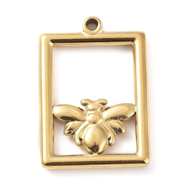 PandaHall 304 Stainless Steel Pendants, Rectangle with Bees, Golden, 29.5x20.5x2.5mm, Hole: 1.8mm 304 Stainless Steel Rectangle
PandaHall 304 Stainless Steel Pendants, Rectangle with Bees, Golden, 29.5x20.5x2.5mm, Hole: 1.8mm 304 Stainless Steel Rectangle