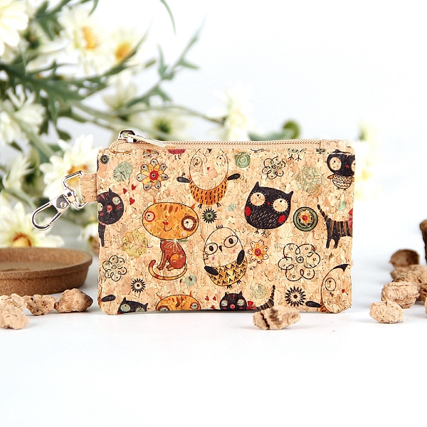 PandaHall Cork Zipper Wallets with Snap Clasp, Makeup Bags, Fashion Multi-Function Clutch Bags, Cat Shape, 11x7.5x0.5cm Cork Cat Shape
PandaHall Cork Zipper Wallets with Snap Clasp, Makeup Bags, Fashion Multi-Function Clutch Bags, Cat Shape, 11x7.5x0.5cm Cork Cat Shape