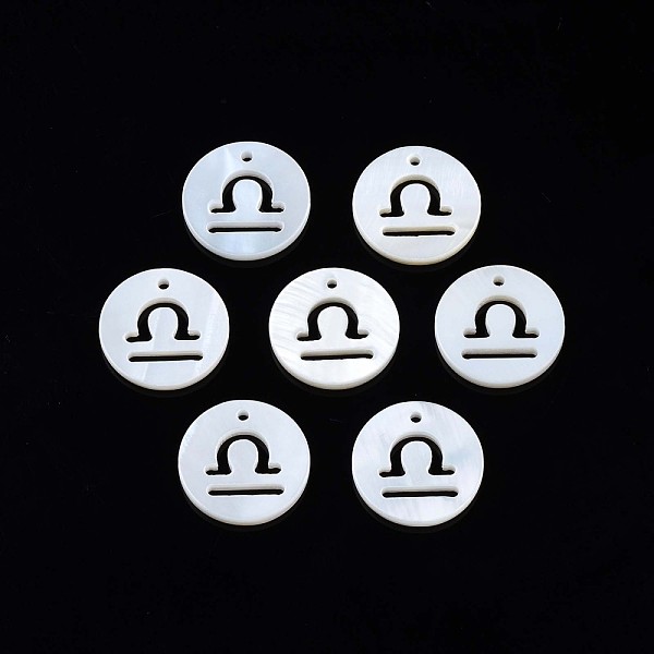 PandaHall Natural Freshwater Shell Charms, Flat Round with Twelve Constellations, Hollow, Libra, 12x1.5mm, Hole: 0.9mm Freshwater Shell...
PandaHall Natural Freshwater Shell Charms, Flat Round with Twelve Constellations, Hollow, Libra, 12x1.5mm, Hole: 0.9mm Freshwater Shell...