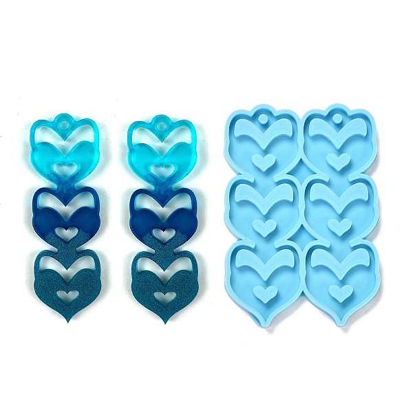 PandaHall Valentine's Day Theme DIY Pendant Silicone Molds, for Earring Makings, Resin Casting Molds, For UV Resin, Epoxy Resin Jewelry...
PandaHall Valentine's Day Theme DIY Pendant Silicone Molds, for Earring Makings, Resin Casting Molds, For UV Resin, Epoxy Resin Jewelry...