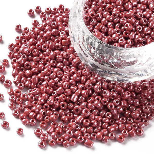 PandaHall (Repacking Service Available) Glass Seed Beads, Opaque Colors Lustered, Round, Red, 6/0, 4mm, Hole: 1mm, about 12g/bag Glass Red
PandaHall (Repacking Service Available) Glass Seed Beads, Opaque Colors Lustered, Round, Red, 6/0, 4mm, Hole: 1mm, about 12g/bag Glass Red