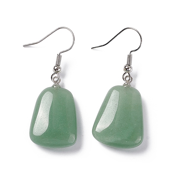 PandaHall Natural Green Aventurine Trapezoid Dangle Earrings, Platinum Brass Jewelry for Women, 41mm, Pin: 0.7mm Green Aventurine
PandaHall Natural Green Aventurine Trapezoid Dangle Earrings, Platinum Brass Jewelry for Women, 41mm, Pin: 0.7mm Green Aventurine