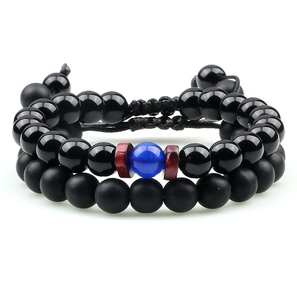 PandaHall Ethnic Style Frosted Round Natural Obsidian & Natural Agate Braided Beaded Bracelets Sets for Women Men Natural Agate
PandaHall Ethnic Style Frosted Round Natural Obsidian & Natural Agate Braided Beaded Bracelets Sets for Women Men Natural Agate