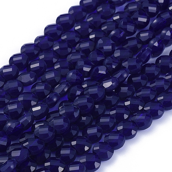 PandaHall Glass Beads Strands, Faceted, Flat Round, Dark Blue, 6x4mm, Hole: 1.2mm, about 98pcs/Strand, 22 inch(53.5cm) Glass Flat Round Blue
PandaHall Glass Beads Strands, Faceted, Flat Round, Dark Blue, 6x4mm, Hole: 1.2mm, about 98pcs/Strand, 22 inch(53.5cm) Glass Flat Round Blue
