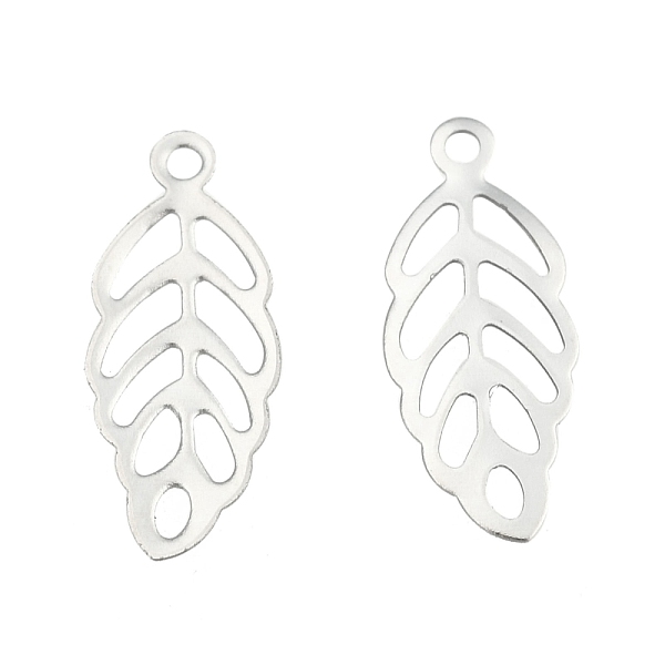 PandaHall Leaf 201 Stainless Steel Charm Pendants, Smooth Surface, Stainless Steel Color, 13x5.5x0.5mm, Hole: 1mm 201 Stainless Steel Leaf
PandaHall Leaf 201 Stainless Steel Charm Pendants, Smooth Surface, Stainless Steel Color, 13x5.5x0.5mm, Hole: 1mm 201 Stainless Steel Leaf