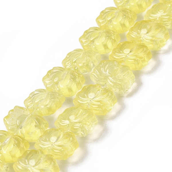 PandaHall Transparent Glass Beads Strands, Lotus, Yellow, 10x14x7mm, Hole: 0.8mm, about 38pcs/strand, 14.17 inch(36cm) Glass Flower Yellow
PandaHall Transparent Glass Beads Strands, Lotus, Yellow, 10x14x7mm, Hole: 0.8mm, about 38pcs/strand, 14.17 inch(36cm) Glass Flower Yellow