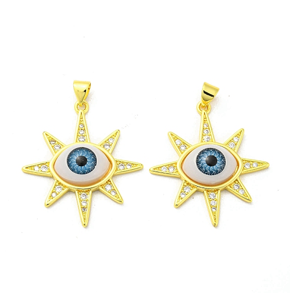 PandaHall Real 18K Gold Plated Brass Pendants, with Cubic Zirconia and Acrylic, Evil Eye, 32x28.5x6mm, Hole: 4.5x3.5mm Brass+Cubic Zirconia..., Clear
PandaHall Real 18K Gold Plated Brass Pendants, with Cubic Zirconia and Acrylic, Evil Eye, 32x28.5x6mm, Hole: 4.5x3.5mm Brass+Cubic Zirconia..., Clear