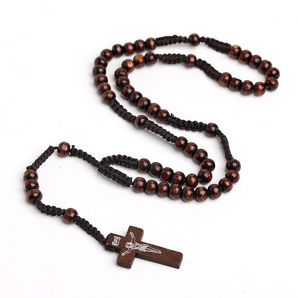 PandaHall Wood Beads Pendant Necklaces, Jewely for Unisex, Cross, Coconut Brown, 17.72 inch(45cm) Wood Cross
PandaHall Wood Beads Pendant Necklaces, Jewely for Unisex, Cross, Coconut Brown, 17.72 inch(45cm) Wood Cross