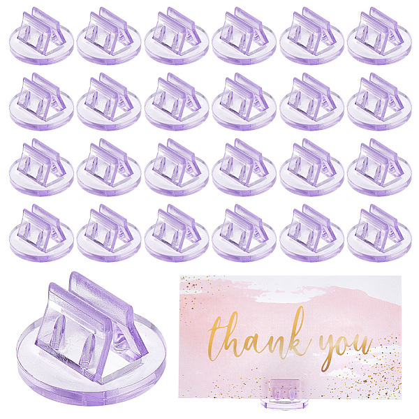PandaHall Transparent Plastic Card Holder, Flat Round, 1.95x1.1cm, Slot: 2mm, about 200pcs/box Plastic Flat Round Purple
PandaHall Transparent Plastic Card Holder, Flat Round, 1.95x1.1cm, Slot: 2mm, about 200pcs/box Plastic Flat Round Purple
