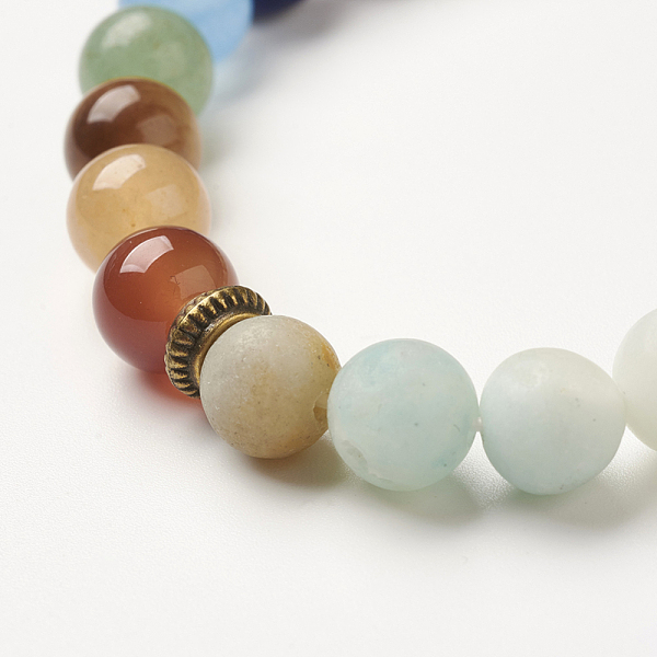 PandaHall Yoga Chakra Jewelry, Frosted Natural Amazonite Beads Stretch Bracelets, 2-1/8~2-3/8 inch(55~60mm) Amazonite
PandaHall Yoga Chakra Jewelry, Frosted Natural Amazonite Beads Stretch Bracelets, 2-1/8~2-3/8 inch(55~60mm) Amazonite
