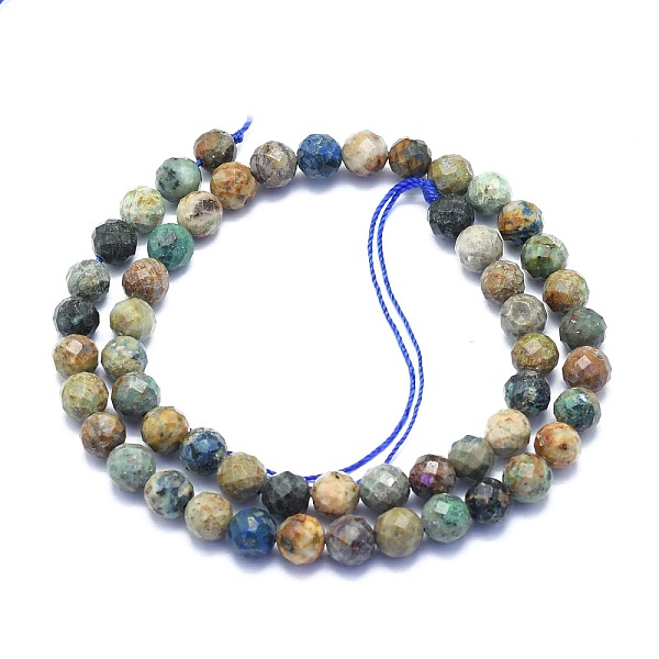 PandaHall Natural Chrysocolla Beads Strands, Round, Faceted, 8mm, Hole: 1.2mm, about 49pcs/Strand, 15.16 inch(38.5cm) Chrysocolla Round
PandaHall Natural Chrysocolla Beads Strands, Round, Faceted, 8mm, Hole: 1.2mm, about 49pcs/Strand, 15.16 inch(38.5cm) Chrysocolla Round