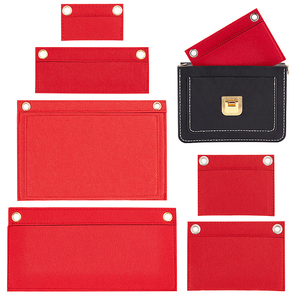 PandaHall WADORN 6 Sizes Purse Conversion Organizer Insert, Felt Handbag Organizer Inner Pocket Wallet Clutch Bag Conversion Kit with Eyelet..., Red
PandaHall WADORN 6 Sizes Purse Conversion Organizer Insert, Felt Handbag Organizer Inner Pocket Wallet Clutch Bag Conversion Kit with Eyelet..., Red