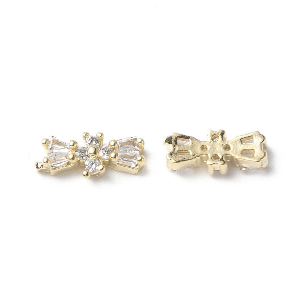 PandaHall Brass Micro Pave Clear Cubic Zirconia Cabochons, Bowknot, Real 18K Gold Plated, 4x9x2.5mm Brass+Cubic Zirconia Bowknot Clear
PandaHall Brass Micro Pave Clear Cubic Zirconia Cabochons, Bowknot, Real 18K Gold Plated, 4x9x2.5mm Brass+Cubic Zirconia Bowknot Clear