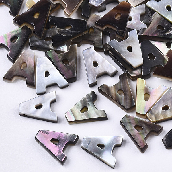 PandaHall Natural Black Lip Shell Beads, Top Drilled Beads, Letter.A, A: 10x9x2.5mm, Hole: 0.6mm Black Lip Shell Letter Black
PandaHall Natural Black Lip Shell Beads, Top Drilled Beads, Letter.A, A: 10x9x2.5mm, Hole: 0.6mm Black Lip Shell Letter Black