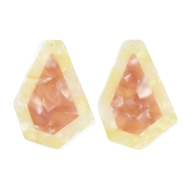 PandaHall Cellulose Acetate(Resin) Big Pendants, Two-tone, Polygon Charms, Sandy Brown, 53.5x38x2.5mm, Hole: 1.6mm Resin Polygon
PandaHall Cellulose Acetate(Resin) Big Pendants, Two-tone, Polygon Charms, Sandy Brown, 53.5x38x2.5mm, Hole: 1.6mm Resin Polygon