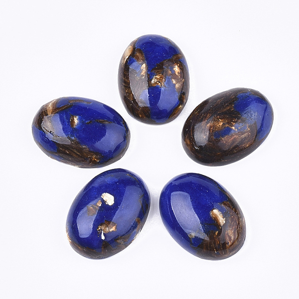 PandaHall Assembled Synthetic Imperial Jasper and Bronzite Cabochons, Dyed, Oval, Blue, 25~25.5x18~18.5x7~7.5mm Imperial Jasper Oval Blue
PandaHall Assembled Synthetic Imperial Jasper and Bronzite Cabochons, Dyed, Oval, Blue, 25~25.5x18~18.5x7~7.5mm Imperial Jasper Oval Blue