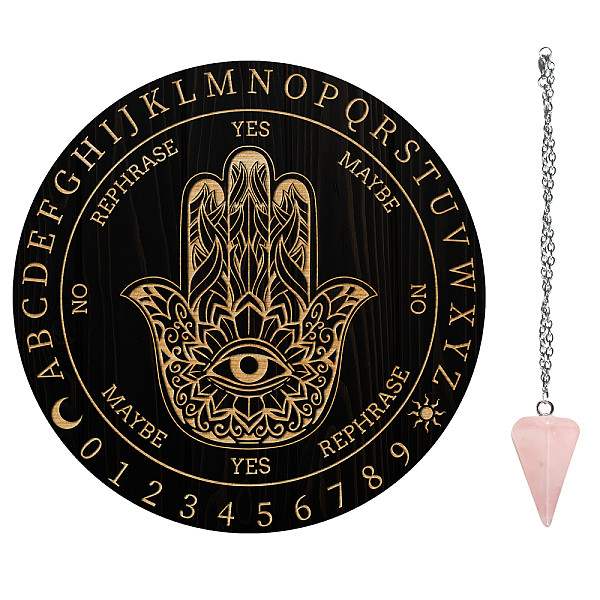 PandaHall AHADEMAKER 1Pc Cone/Spike/Pendulum Natural Rose Quartz Stone Pendants, 1Pc 304 Stainless Steel Cable Chain Necklaces, 1Pc PVC..., Multicolor
PandaHall AHADEMAKER 1Pc Cone/Spike/Pendulum Natural Rose Quartz Stone Pendants, 1Pc 304 Stainless Steel Cable Chain Necklaces, 1Pc PVC..., Multicolor