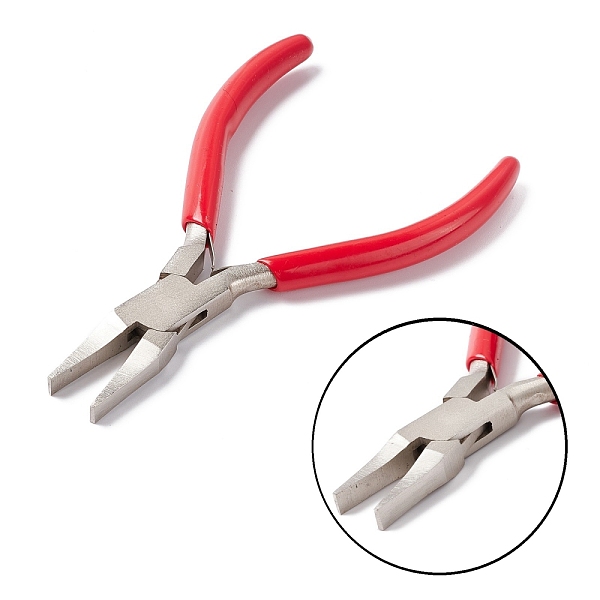PandaHall 45# Carbon Steel Jewelry Pliers, Flat Nose Pliers, Ferronickel, Red, 13.2x6.7x0.7cm Carbon Steel Red
PandaHall 45# Carbon Steel Jewelry Pliers, Flat Nose Pliers, Ferronickel, Red, 13.2x6.7x0.7cm Carbon Steel Red