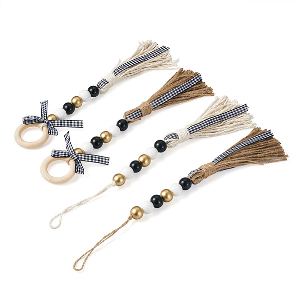PandaHall Crafans 4Pcs 2 Style Senior Year Theme Hemp Rope Tassels Pendant Decorations, with Wooden Beads, Mixed Color, 250~305mm, 2 style..., Multicolor
PandaHall Crafans 4Pcs 2 Style Senior Year Theme Hemp Rope Tassels Pendant Decorations, with Wooden Beads, Mixed Color, 250~305mm, 2 style..., Multicolor