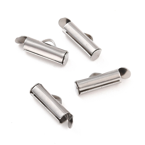 PandaHall 304 Stainless Steel Slide On End Clasp Tubes, Slider End Caps, Stainless Steel Color, 16x6x4mm, Hole: 3x1mm, Inner Diameter: 3mm...
PandaHall 304 Stainless Steel Slide On End Clasp Tubes, Slider End Caps, Stainless Steel Color, 16x6x4mm, Hole: 3x1mm, Inner Diameter: 3mm...