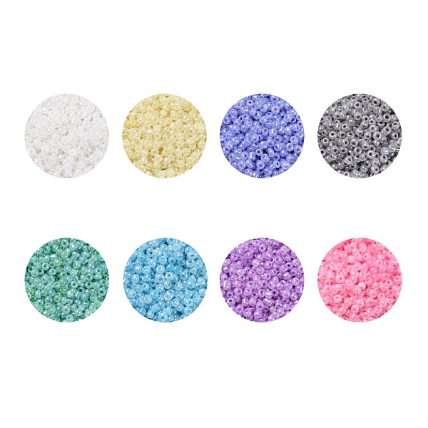 PandaHall 8/0 Glass Seed Beads, Ceylon, Round, Mixed Color, 8/0, 3mm, Hole: 1mm, 8 colors, about 2000pcs/color, 16000pcs/set Glass..., Multicolor
PandaHall 8/0 Glass Seed Beads, Ceylon, Round, Mixed Color, 8/0, 3mm, Hole: 1mm, 8 colors, about 2000pcs/color, 16000pcs/set Glass..., Multicolor