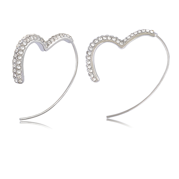 PandaHall Brass Heart Dangle Earrings with 925 Sterling Silver Pins for Women, Platinum, 32x28mm, Pin: 0.7mm Brass Heart
PandaHall Brass Heart Dangle Earrings with 925 Sterling Silver Pins for Women, Platinum, 32x28mm, Pin: 0.7mm Brass Heart