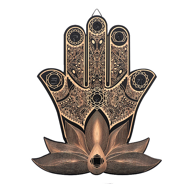 PandaHall Wood Wall Art Decorations, Wall Sculpture, Home Hanging Ornament, Gift for Wiccan, Hamsa Hand, 450x335mm Wood Hamsa Hand
PandaHall Wood Wall Art Decorations, Wall Sculpture, Home Hanging Ornament, Gift for Wiccan, Hamsa Hand, 450x335mm Wood Hamsa Hand