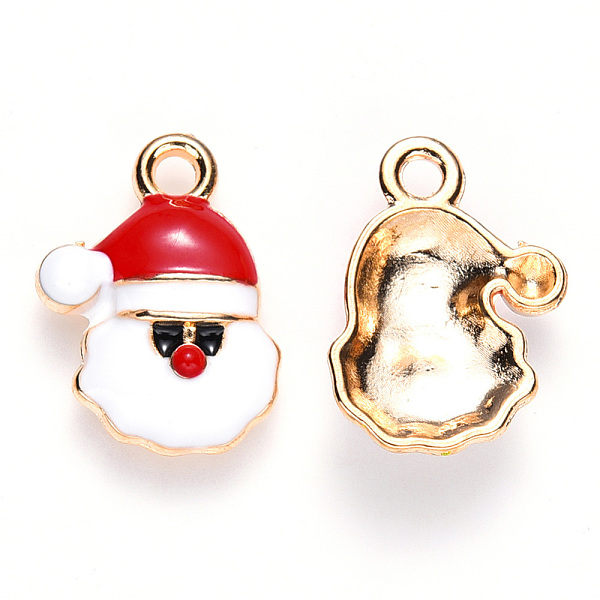 PandaHall Alloy Enamel Pendants, for Christmas, Santa Claus, Light Gold, Red, 19x14x4mm, Hole: 2mm Alloy+Enamel Human Red
PandaHall Alloy Enamel Pendants, for Christmas, Santa Claus, Light Gold, Red, 19x14x4mm, Hole: 2mm Alloy+Enamel Human Red