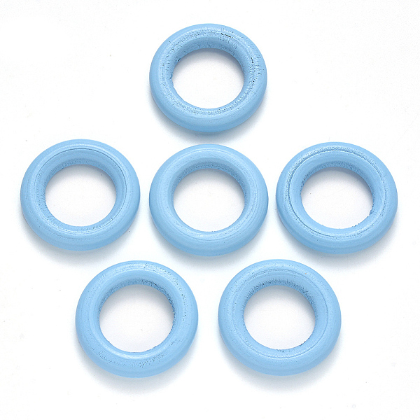 PandaHall Spray Painted Maple Wood Linking Rings, Light Sky Blue, 33x6mm, about 250pcs/500g Wood Ring
PandaHall Spray Painted Maple Wood Linking Rings, Light Sky Blue, 33x6mm, about 250pcs/500g Wood Ring