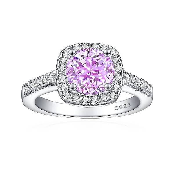 PandaHall 925 Sterling Silver Micro Pave Cubic Zirconia Plain Band Rings, Real Platinum Plated, Square, Violet, Inner Diameter: 17mm..., Purple
PandaHall 925 Sterling Silver Micro Pave Cubic Zirconia Plain Band Rings, Real Platinum Plated, Square, Violet, Inner Diameter: 17mm..., Purple