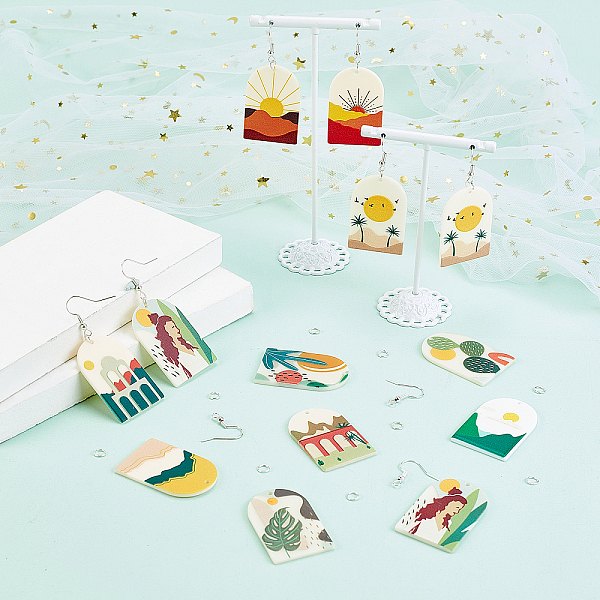PandaHall DIY Dangle Earring Making Kits, Including 24Pcs 12 Patterns Acrylic Pendants, 30Pcs Iron Earring Hooks, 40Pcs Iron Jump Rings..., Multicolor
PandaHall DIY Dangle Earring Making Kits, Including 24Pcs 12 Patterns Acrylic Pendants, 30Pcs Iron Earring Hooks, 40Pcs Iron Jump Rings..., Multicolor