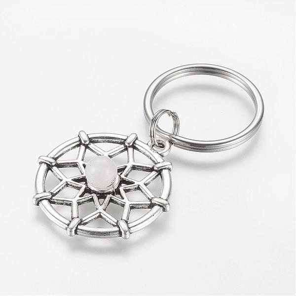 PandaHall Alloy Rose Quartz Keychain, with 316 Surgical Stainless Steel Key Ring, 58mm Rose Quartz Flat Round Multicolor
PandaHall Alloy Rose Quartz Keychain, with 316 Surgical Stainless Steel Key Ring, 58mm Rose Quartz Flat Round Multicolor