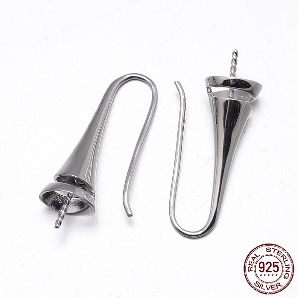 PandaHall Rhodium Plated 925 Sterling Silver Earring Hook Findings, Platinum, 30x8.5mm, 18 Gauge, Pin: 1mm Sterling Silver
PandaHall Rhodium Plated 925 Sterling Silver Earring Hook Findings, Platinum, 30x8.5mm, 18 Gauge, Pin: 1mm Sterling Silver