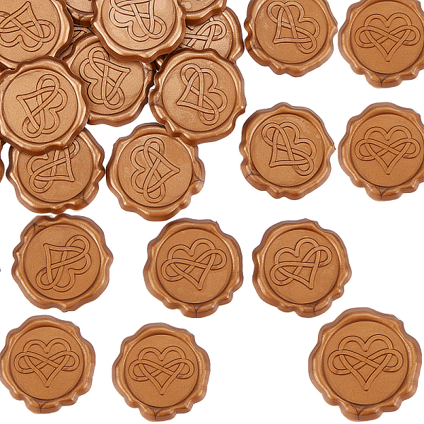 PandaHall Adhesive Wax Seal Stickers, For Envelope Seal, Dark Goldenrod, 30.8x30.8x2.2mm Wax Pink
PandaHall Adhesive Wax Seal Stickers, For Envelope Seal, Dark Goldenrod, 30.8x30.8x2.2mm Wax Pink