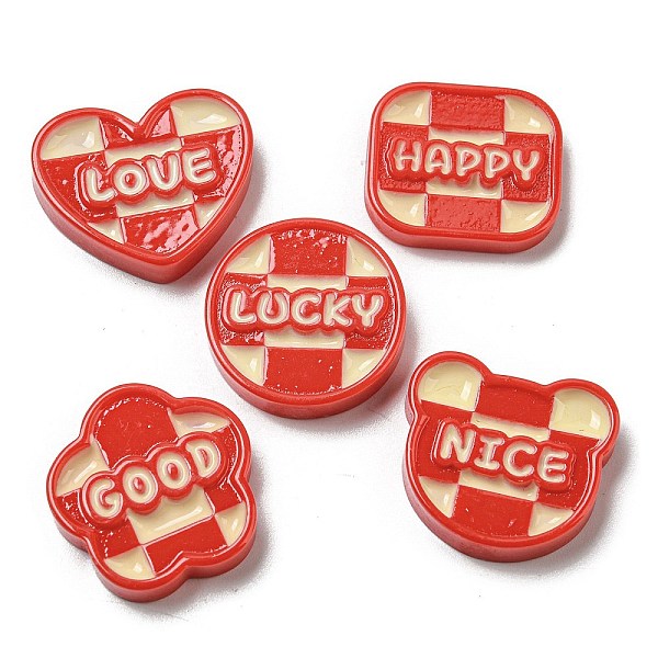 PandaHall New Year Resin Decoden Cabochons, Tartan Cabochons with Word, Mixed Shapes, Red, 19~22.5x21~24.5x4.5mm Resin Mixed Shapes Red
PandaHall New Year Resin Decoden Cabochons, Tartan Cabochons with Word, Mixed Shapes, Red, 19~22.5x21~24.5x4.5mm Resin Mixed Shapes Red