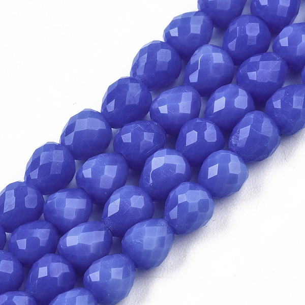 PandaHall Opaque Solid Color Glass Beads Strands, Faceted, Teardrop, Royal Blue, 4.5~5x4x4mm, Hole: 1mm, about 97~101pcs/strand, 16.54~18.5...
PandaHall Opaque Solid Color Glass Beads Strands, Faceted, Teardrop, Royal Blue, 4.5~5x4x4mm, Hole: 1mm, about 97~101pcs/strand, 16.54~18.5...