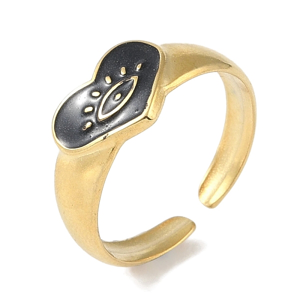 PandaHall Ion Plating(IP) 304 Stainless Steel Enamel Heart with Eye Cuff Finger Rings, Open Rings for Women, Real 18K Gold Plated, 9mm 304..., Black
PandaHall Ion Plating(IP) 304 Stainless Steel Enamel Heart with Eye Cuff Finger Rings, Open Rings for Women, Real 18K Gold Plated, 9mm 304..., Black
