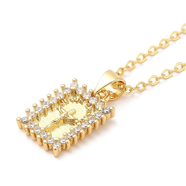 PandaHall Brass Micro Pave Cubic Zirconia Pendants Necklace, Rectangle, 17.64 inch(44.8cm) Brass Rectangle
PandaHall Brass Micro Pave Cubic Zirconia Pendants Necklace, Rectangle, 17.64 inch(44.8cm) Brass Rectangle