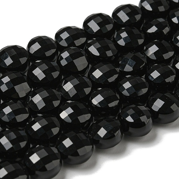 PandaHall Natural Black Onyx(Dyed & Heated) Beads Strands, Faceted, Flat Round, 10x7~7.5mm, Hole: 1.2mm, about 38pcs/strand, 14.92''(37.9cm)...
PandaHall Natural Black Onyx(Dyed & Heated) Beads Strands, Faceted, Flat Round, 10x7~7.5mm, Hole: 1.2mm, about 38pcs/strand, 14.92''(37.9cm)...
