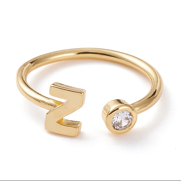 PandaHall Brass Micro Pave Clear Cubic Zirconia Cuff Rings, Open Rings, Long-Lasting Plated, Real 18K Gold Plated, Letter.Z, US Size 6...
PandaHall Brass Micro Pave Clear Cubic Zirconia Cuff Rings, Open Rings, Long-Lasting Plated, Real 18K Gold Plated, Letter.Z, US Size 6...
