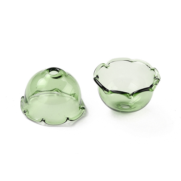 PandaHall Glass Bead Cone for Wind Chimes Making, Multi-Petal, Flower, Medium Sea Green, 21~24.5x13mm, Hole: 2mm Glass
PandaHall Glass Bead Cone for Wind Chimes Making, Multi-Petal, Flower, Medium Sea Green, 21~24.5x13mm, Hole: 2mm Glass
