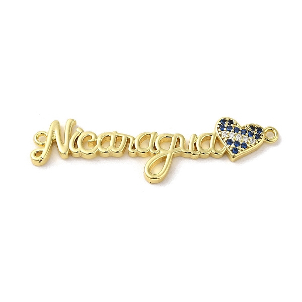 PandaHall Rack Plating Brass Micro Pave Cubic Zirconia Connector Charms, Word Nicaragua Heart Links, Long-Lasting Plated, Cadmium Free &...
PandaHall Rack Plating Brass Micro Pave Cubic Zirconia Connector Charms, Word Nicaragua Heart Links, Long-Lasting Plated, Cadmium Free &...