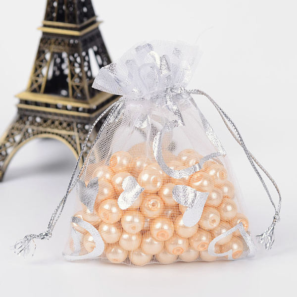 PandaHall Heart Printed Organza Bags, Jewelry Gift Mesh Pouches for Wedding Party Christmas Candy Bags, Gift Bags, Rectangle, White, 9x7cm...
PandaHall Heart Printed Organza Bags, Jewelry Gift Mesh Pouches for Wedding Party Christmas Candy Bags, Gift Bags, Rectangle, White, 9x7cm...
