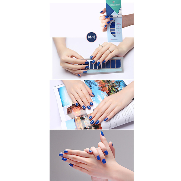PandaHall Glitter Solid Color Nail Polish Strips Stickers, with Nail File and Alcohol Pad, for Women Girls DIY Nail Art, Blue, 14.5x7.5cm...
PandaHall Glitter Solid Color Nail Polish Strips Stickers, with Nail File and Alcohol Pad, for Women Girls DIY Nail Art, Blue, 14.5x7.5cm...