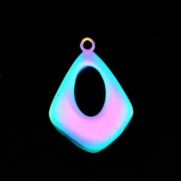 PandaHall 201 Stainless Steel Pendants, Laser Cut, Hollow, Kite, Rainbow Color, 22x15.5x1mm, Hole: 1.6mm 201 Stainless Steel Teardrop
PandaHall 201 Stainless Steel Pendants, Laser Cut, Hollow, Kite, Rainbow Color, 22x15.5x1mm, Hole: 1.6mm 201 Stainless Steel Teardrop