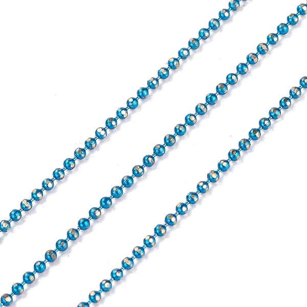 PandaHall Spray Painted Brass Faceted Ball Chains, Soldered, with Spool, Round, Teal, 1.5mm Brass Cyan
PandaHall Spray Painted Brass Faceted Ball Chains, Soldered, with Spool, Round, Teal, 1.5mm Brass Cyan