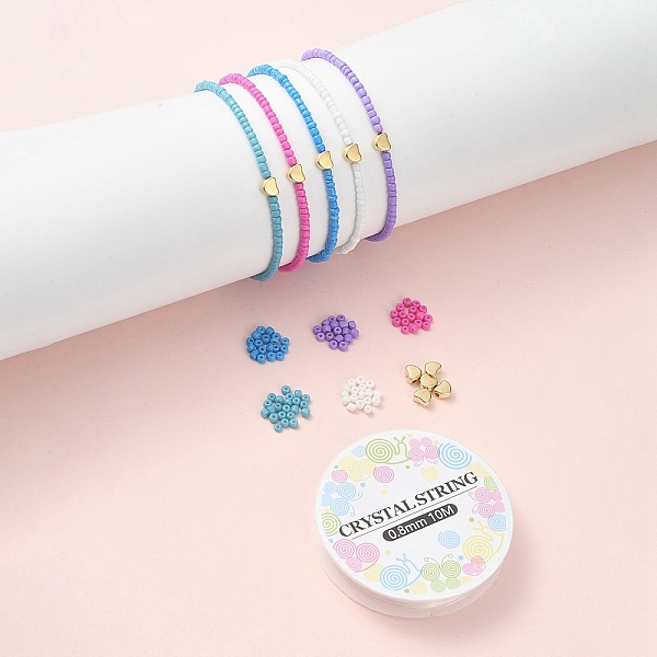 PandaHall DIY Bracelet Making Kit, Including Glass Seed & Heart CCB Plastic Beads, Elastic Thread, Blue, 442Pcs/set Glass Blue
PandaHall DIY Bracelet Making Kit, Including Glass Seed & Heart CCB Plastic Beads, Elastic Thread, Blue, 442Pcs/set Glass Blue